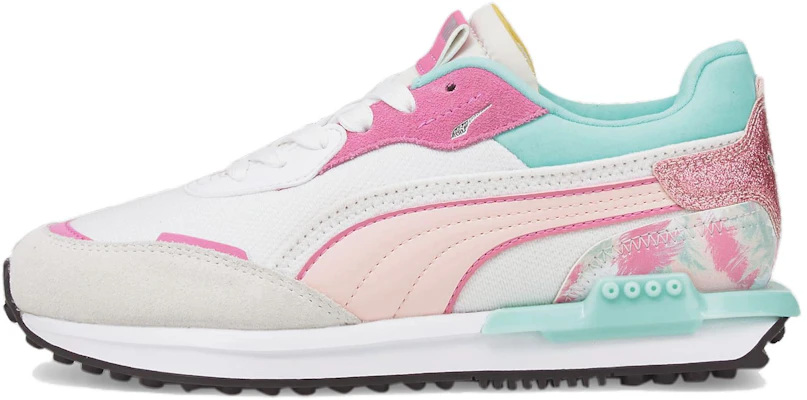 大童 PUMA City Rider 運動 防踢 低幫 兒童跑步鞋 白粉色 Buy 大童 PUMA City Rider 運動 防踢 低幫 兒童跑步鞋 白粉色