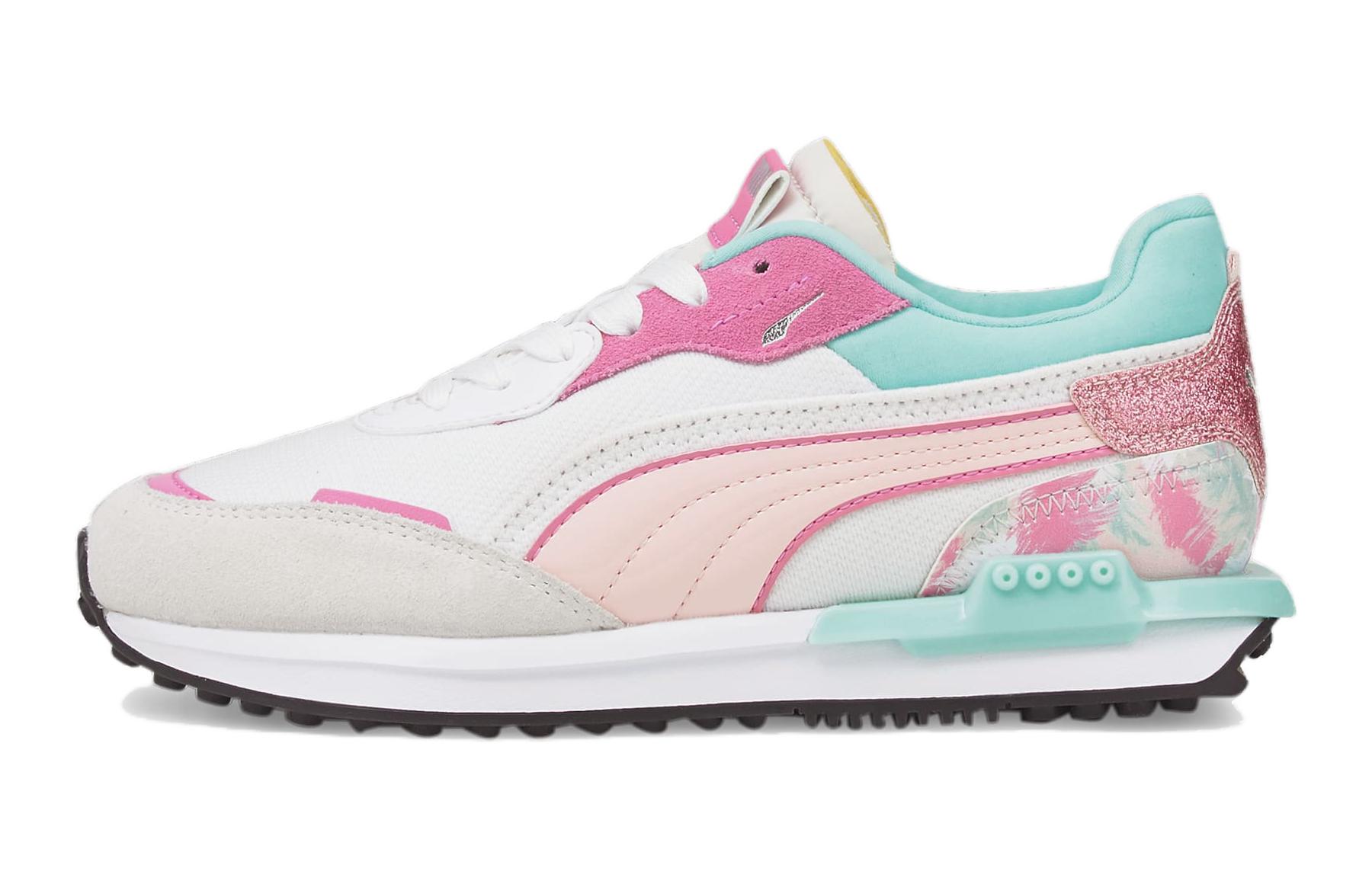 (Youth) Puma City Rider Fly-Mingo 'White Pink' 385638-01