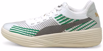 (Youth) Puma Clyde All-Pro Basketball 'Grey Black Green' 194367-09 (Youth) Puma Clyde All-Pro Basketball 'Grey Black Green' 194367-09