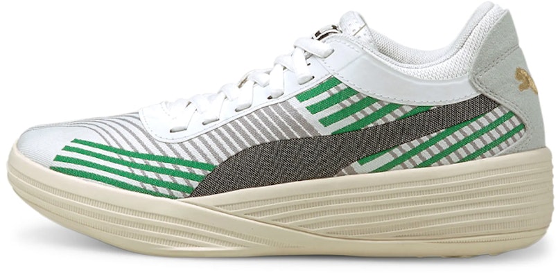 (Youth) Puma Clyde All-Pro Basketball 'Grey Black Green' 194367-09 Buy (Youth) Puma Clyde All-Pro Basketball 'Grey Black Green' 194367-09