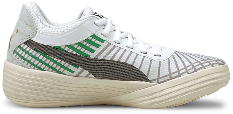 (Youth) Puma Clyde All-Pro Basketball 'Grey Black Green' 194367-09 Order (Youth) Puma Clyde All-Pro Basketball 'Grey Black Green' 194367-09