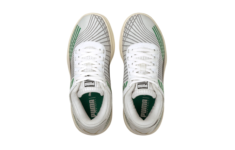 Lookbook (Youth) Puma Clyde All-Pro Basketball 'Grey Black Green' 194367-09