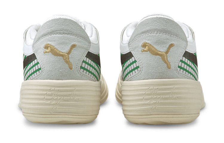 Shop (Youth) Puma Clyde All-Pro Basketball 'Grey Black Green' 194367-09