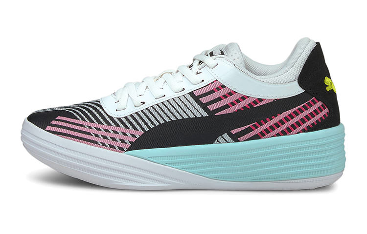 (Youth) Puma Clyde All Pro Basketball Low 'White Blue' 194367-07