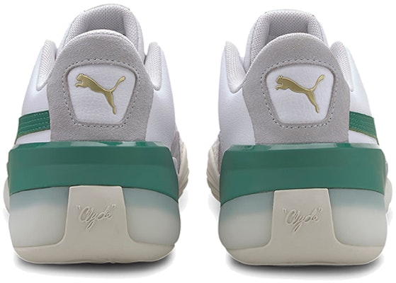 (Youth) Puma Clyde Hardwood Low Top White/Green 193847-02 Shop (Youth) Puma Clyde Hardwood Low Top White/Green 193847-02