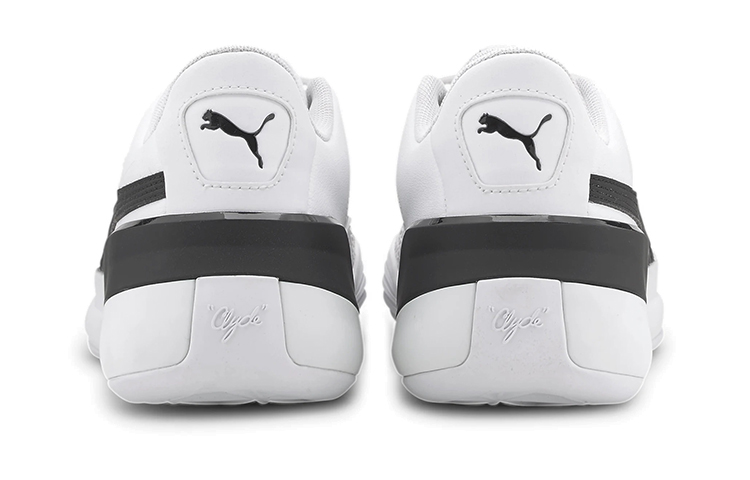 Shop (Youth) Puma Clyde Hardwood Team Low 'White Black' 194455-01