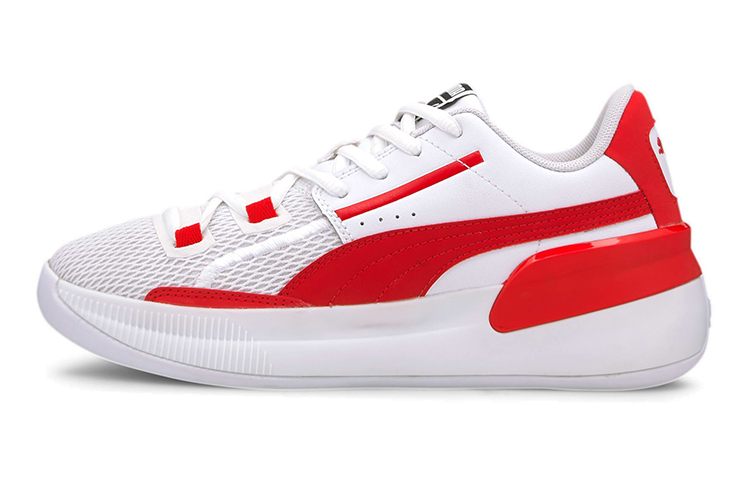 (Youth) Puma Clyde Hardwood Team Low 'White Red' 194455-04