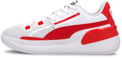 (Youth) Puma Clyde Hardwood Team Low 'White Red' 194455-04 (Youth) Puma Clyde Hardwood Team Low 'White Red' 194455-04