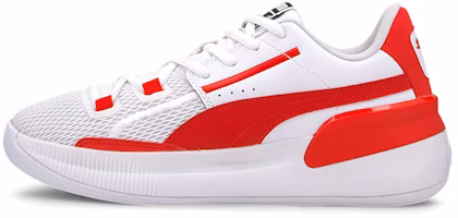 (Youth) Puma Clyde Hardwood Team Low 'White Red' 194455-04 (Youth) Puma Clyde Hardwood Team Low 'White Red' 194455-04