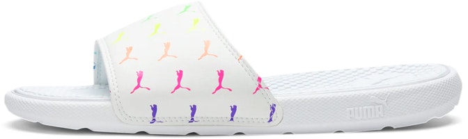 (Youth) Puma Cool Cat Bold Slide 'Big White' 375396-02 (Youth) Puma Cool Cat Bold Slide 'Big White' 375396-02