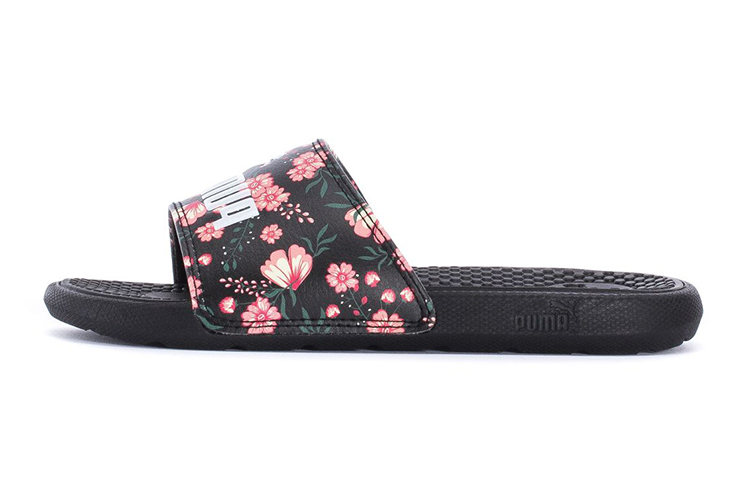 (Youth) Puma Coolcat Slides 'Black Red' 382870-01