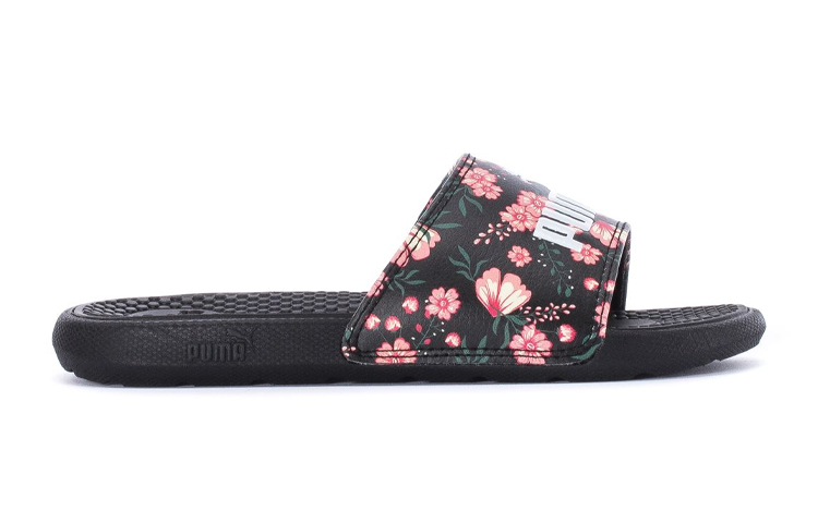 Order (Youth) Puma Coolcat Slides 'Black Red' 382870-01