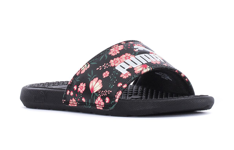 Lookbook (Youth) Puma Coolcat Slides 'Black Red' 382870-01