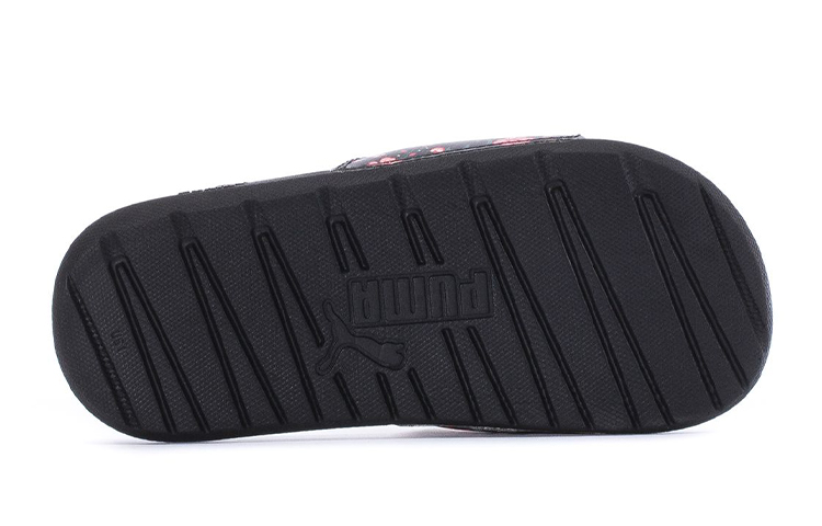 Purchase (JR) 彪马 Coolcat 黑红色拖鞋 382870-01