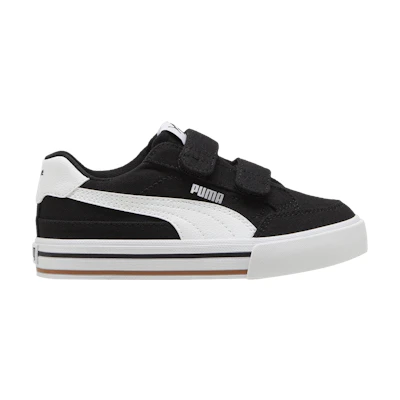 (Youth) Puma Court Classic Vulc FS V Little Kid 'Black White'