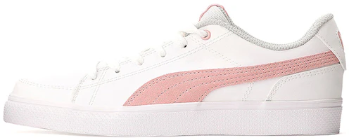(Youth) Puma Court Point Vulc V2 'Pink White' 366142-15 (Youth) Puma Court Point Vulc V2 'Pink White' 366142-15