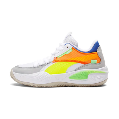 (Youth) Puma Court Rider 1.0 Mid 'White Orange Green'