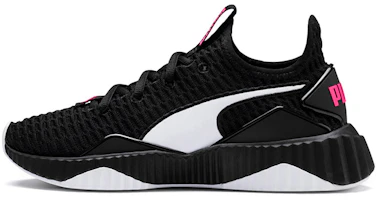 (Youth) Puma Defy Low Top Running Shoes Black/White 191557-04 (Youth) Puma Defy Low Top Running Shoes Black/White 191557-04