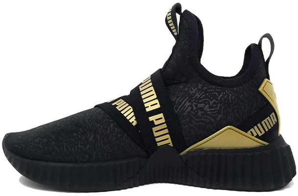 (JR) Puma Defy Mid ''Noir Doré Bling'' 193425-01 Buy (JR) Puma Defy Mid ''Noir Doré Bling'' 193425-01