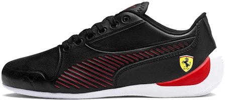 (Youth) Puma Ferrari Drift Cat 7s Ultra Low Top Running Shoes Black/White/Red 306426-01 (Youth) Puma Ferrari Drift Cat 7s Ultra Low Top Running Shoes Black/White/Red 306426-01