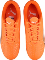 兒童 PUMA 青少年入門級複合人造草 低幫 足球鞋 橙色 Shop 兒童 PUMA 青少年入門級複合人造草 低幫 足球鞋 橙色