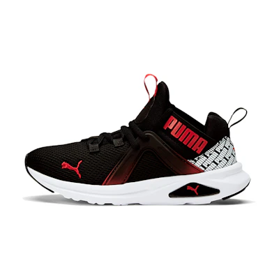 (PS) Puma Enzo 2 Repeat Sneakers Jr Black/White/Red