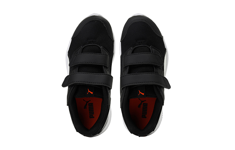Lookbook 幼童 Puma Escaper Mesh V 防滑透氣休閒運動鞋 黑白