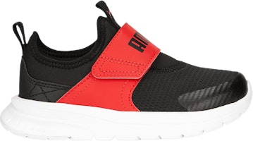 (Youth) Puma Evolve Slip-On Little Kid 'Black For All Time Red' 389135-02 (Youth) Puma Evolve Slip-On Little Kid 'Black For All Time Red' 389135-02