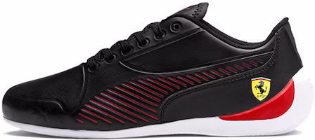 (Youth) Puma Ferrari Drift Cat 7s Ultra Low Top Running Shoes Black/White/Red 306426-01 (Youth) Puma Ferrari Drift Cat 7s Ultra Low Top Running Shoes Black/White/Red 306426-01