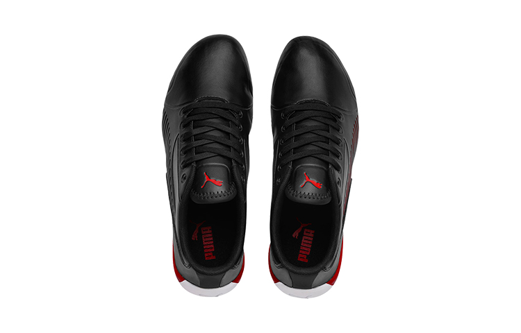 Lookbook (JR) Puma Ferrari Drift Cat 7s Ultra Baskets Basses Course Noir/Blanc/Rouge 306426-01