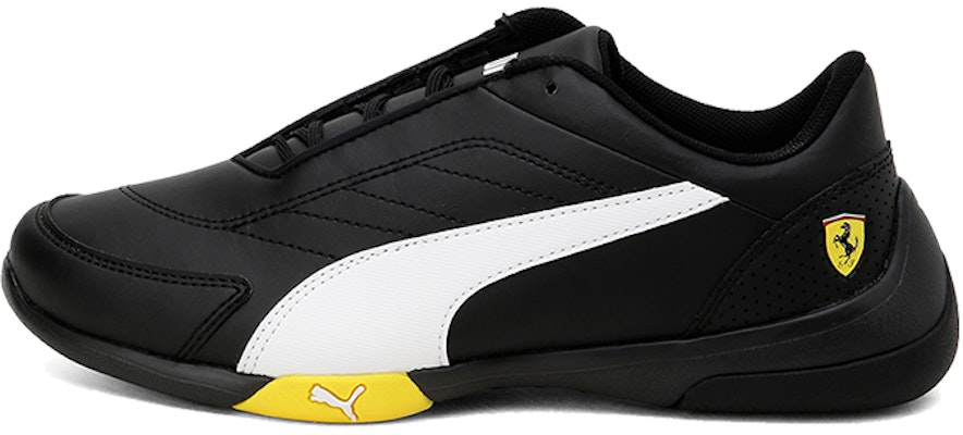 (Preschool) Puma Ferrari Kart Cat Iii Low Top Running Shoes Black/White/Yellow 306425-05 Buy (Preschool) Puma Ferrari Kart Cat Iii Low Top Running Shoes Black/White/Yellow 306425-05
