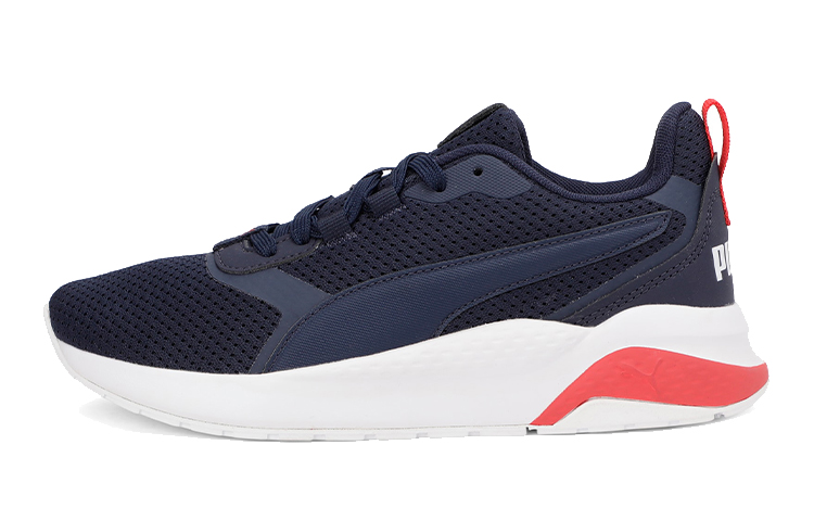 (Youth) Puma Flex Renew Low Top Running Shoes Blue/White/Red 372080-03
