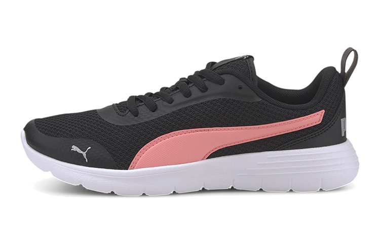 (Youth) Puma Flex Renew Sports Running Shoes Black/Pink/White 372080-04