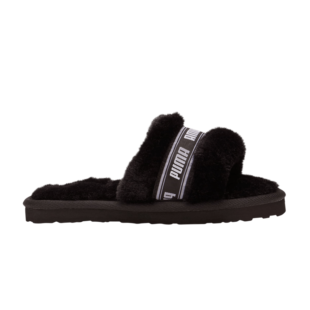 (Youth) Puma Fluff Slide 'Black' 385739-01