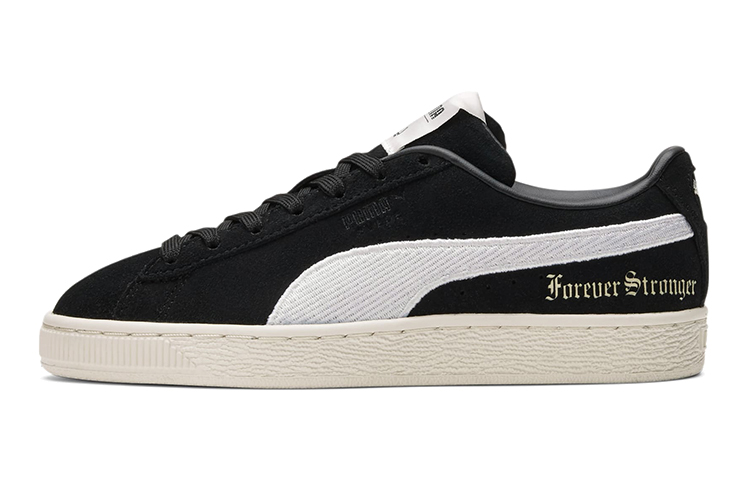 (Youth) Puma Forever Stronger Suede 'Black Whisper White' 383476-01