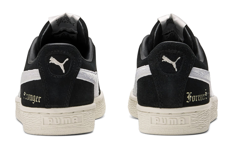 Shop (Youth) Puma Forever Stronger Suede 'Black Whisper White' 383476-01