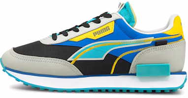 (Youth) Puma Future Rider 'Twofold Black Grey Blue' 382031-03 (Youth) Puma Future Rider 'Twofold Black Grey Blue' 382031-03