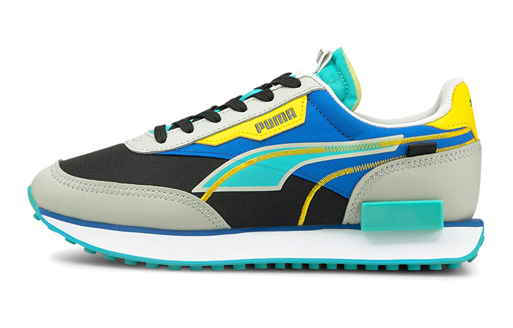 (Youth) Puma Future Rider 'Twofold Black Grey Blue' 382031-03