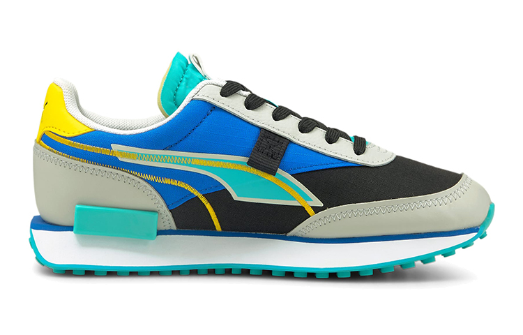 Order (JR) Puma Future Rider 'Dua Warna Hitam Abu-abu Biru' 382031-03