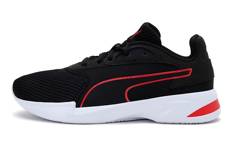 (Youth) Puma Jaro Low Top Running Shoes Black/White/Red 193418-01