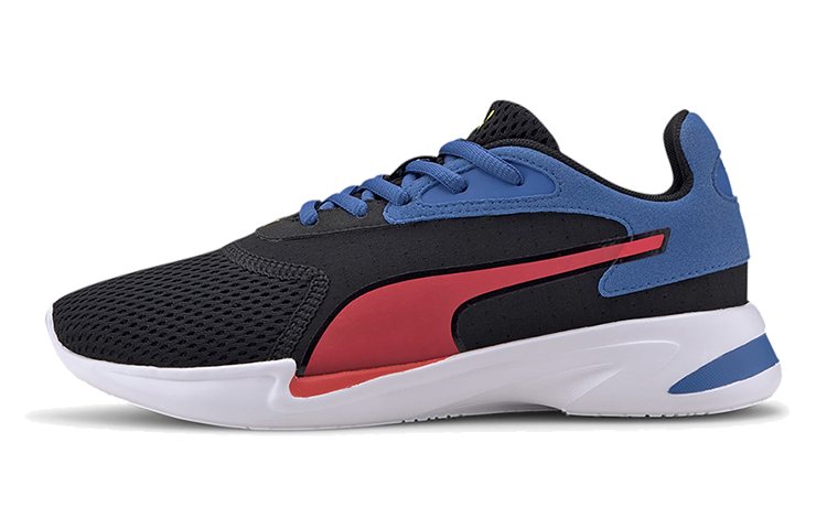 (Youth) Puma Jaro Low Top Running Shoes Blue/Black/White 193418-03