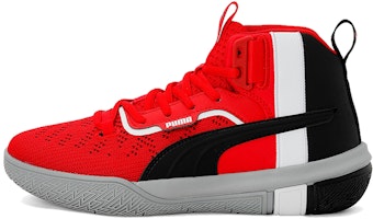 (Youth) Puma Legacy Mid-high Black/Red/White 194049-04 (Youth) Puma Legacy Mid-high Black/Red/White 194049-04