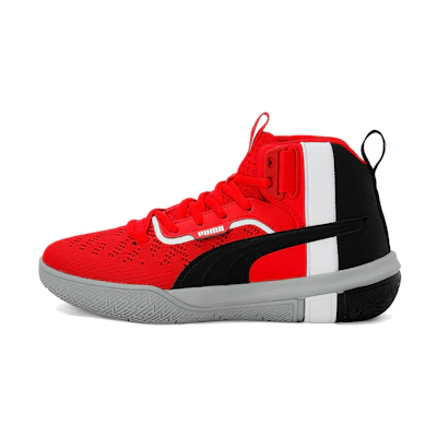 (Youth) Puma Legacy Mid-high Black/Red/White