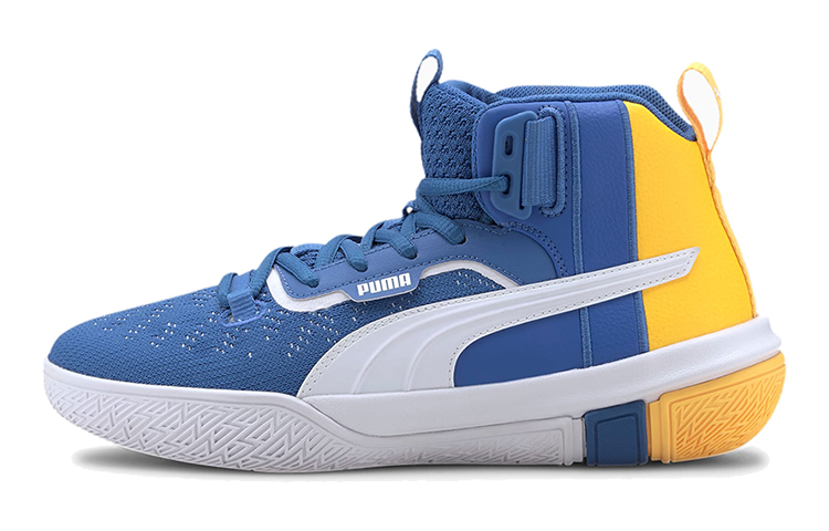 (Youth) Puma Legacy Mid-high Blue/White/Yellow 194049-03