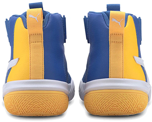 (Youth) Puma Legacy Mid-high Blue/White/Yellow 194049-03 Shop (Youth) Puma Legacy Mid-high Blue/White/Yellow 194049-03