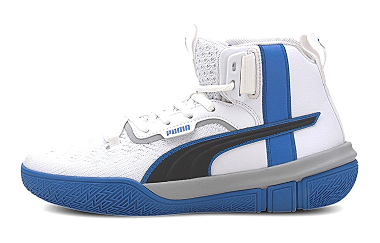 (Youth) Puma Legacy Mid 'White Black Blue' 194049-01
