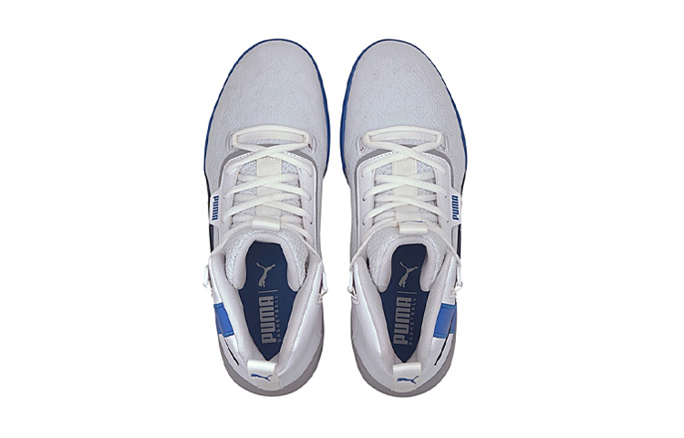 Lookbook (Youth) Puma Legacy Mid 'White Black Blue' 194049-01