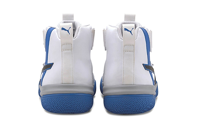 Shop (Youth) Puma Legacy Mid 'White Black Blue' 194049-01