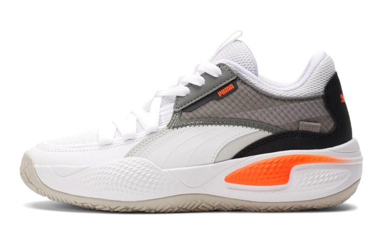 (Youth) Puma Low-Top Basketball 'White Black' 194329-04