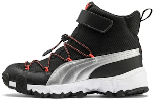 (Youth) Puma Maka V Jr 'Black Silver' 192533-03 (Youth) Puma Maka V Jr 'Black Silver' 192533-03